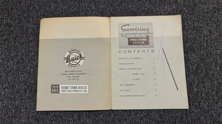1956 Buick Servicing the Power Steering System (ORIGINAL) - Image 2