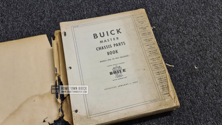 1954 Buick Master Chassis Parts Book - 1928 to 1953 (ORIGINAL) - Image 2