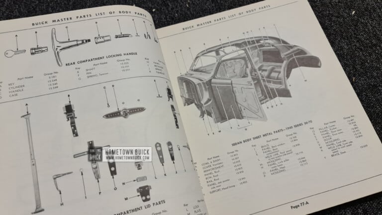 1950 Buick Master Body Parts Book - 1928 to 1950 (ORIGINAL) - Image 12